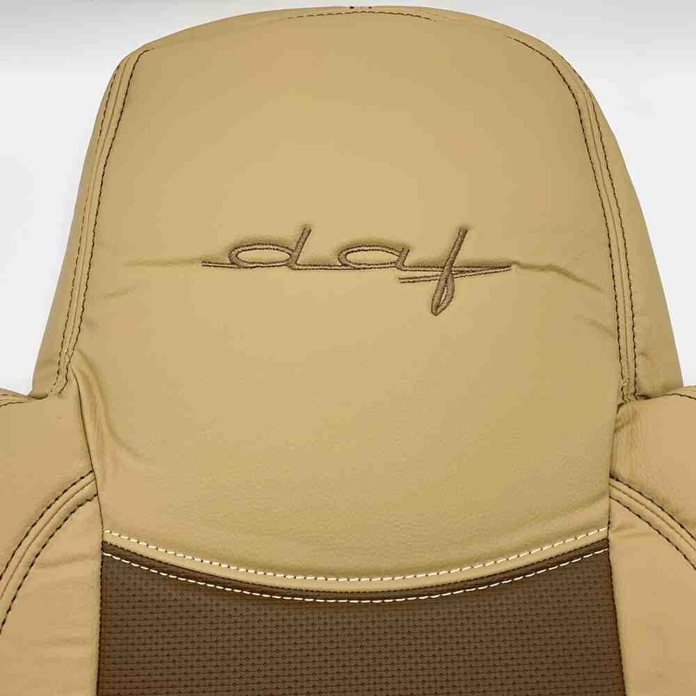 Чохол на сидіння DAF XF95 105 CF85 75 65 LF (2002-2012) перфор.шкіра беж.