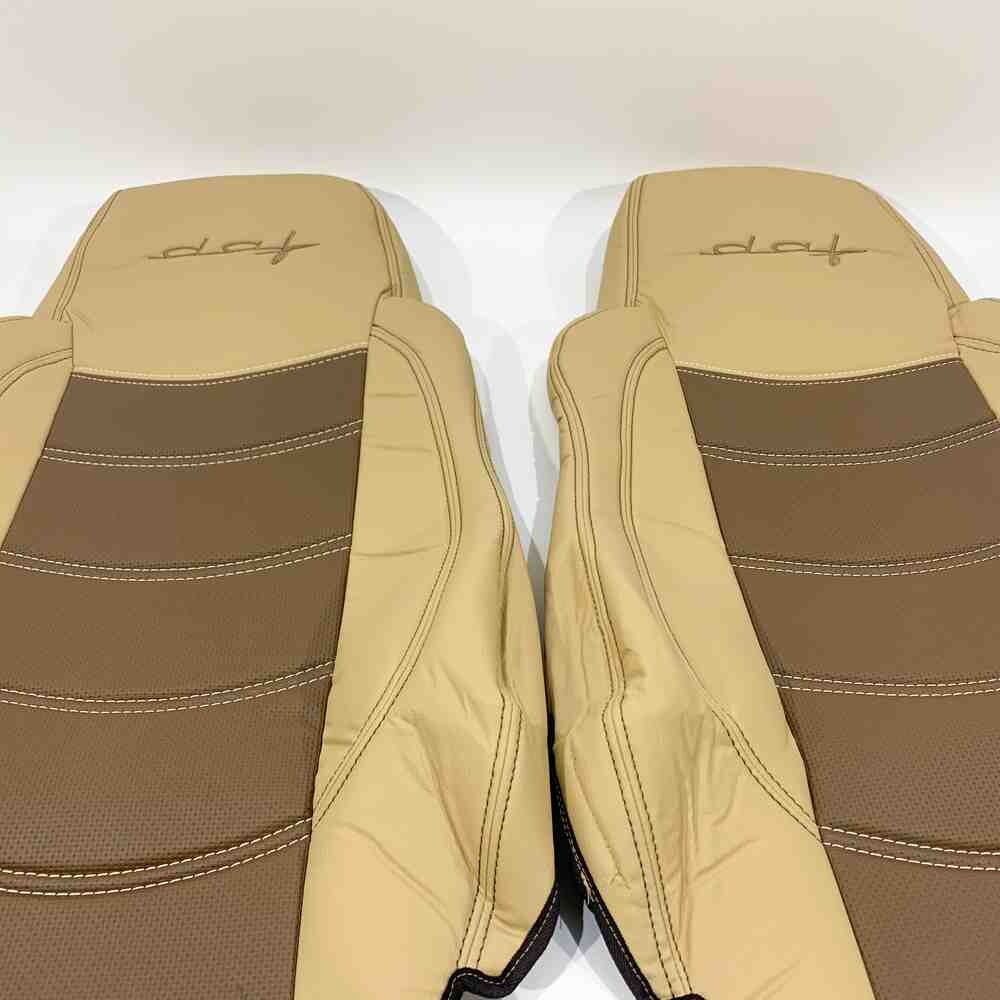 Чохол на сидіння DAF XF95 105 CF85 75 65 LF (2002-2012) перфор.шкіра беж.