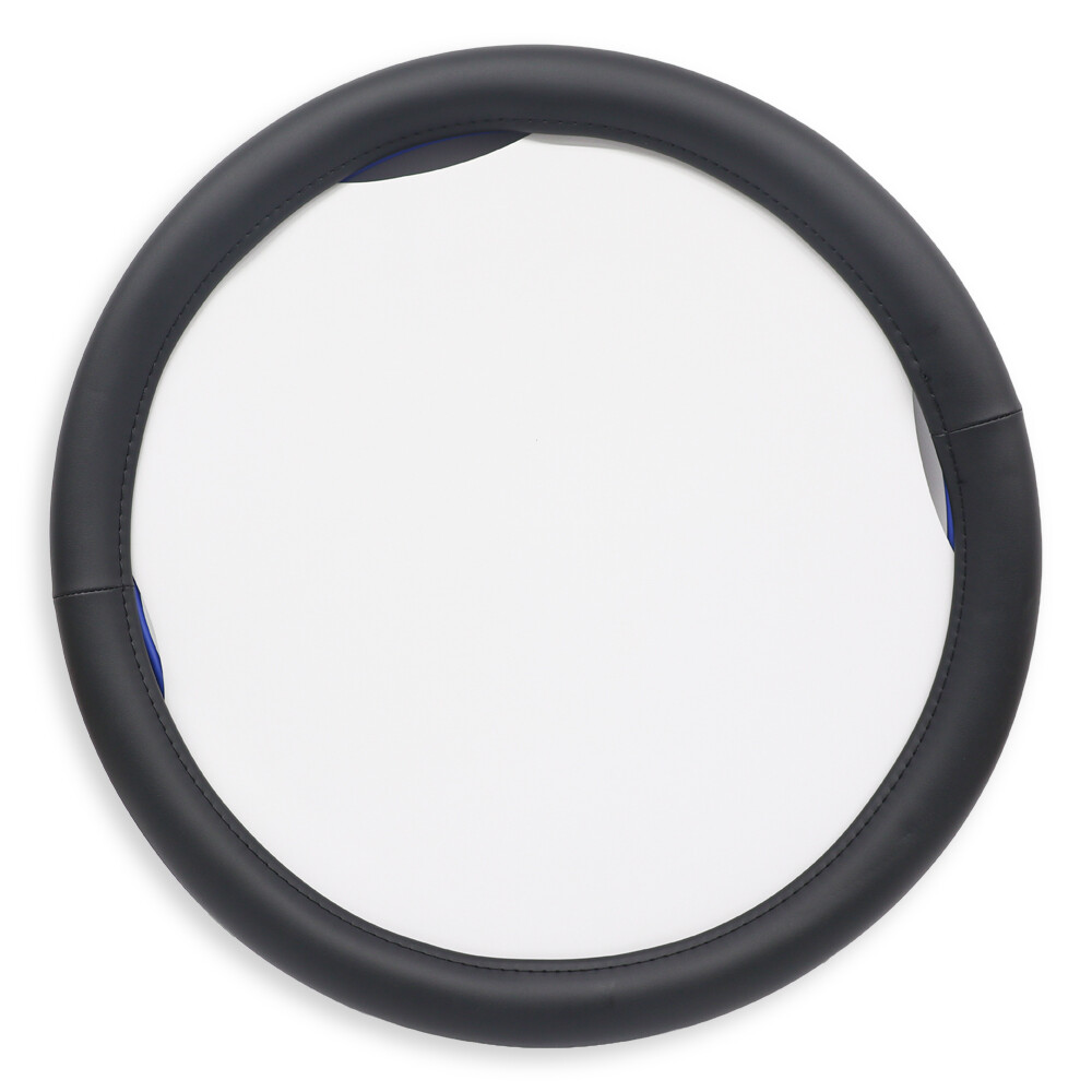 Оплетка руля XXL (44*46) черная с синей вставкой CLUB (ширина 10см) Оплетка руля XXL (44*46) черная с синей вставкой CLUB (ширина 10см)