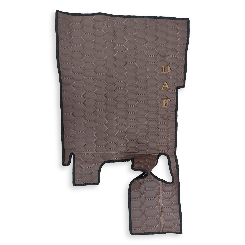 Килимок Екошкіра DAF XF105 2005-2013; АКПП, Коричневий, АСП