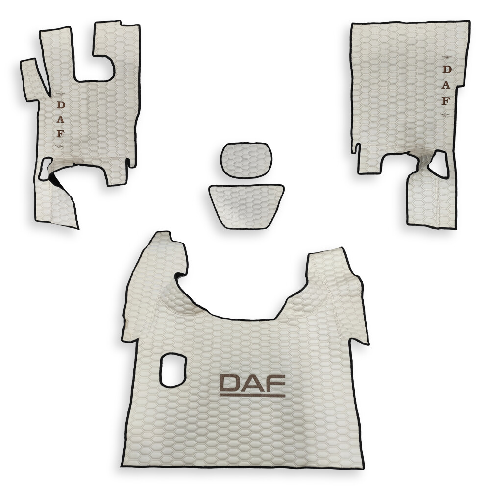 Коврик Экокожа DAF XF105 2005-2013; МКПП, бежевый, АСП Коврик Экокожа DAF XF105 2005-2013; МКПП, бежевый, АСП