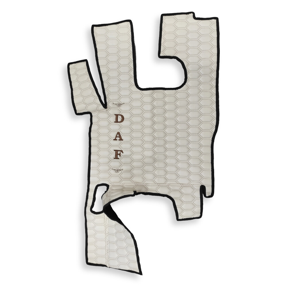 Коврик Экокожа DAF XF105 2005-2013; МКПП, бежевый, АСП Коврик Экокожа DAF XF105 2005-2013; МКПП, бежевый, АСП