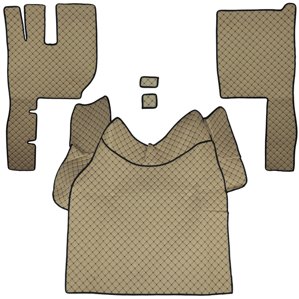 Килимок Екошкіра VOLVO FH13 АКПП, бежевий, АСП Килимок Екошкіра VOLVO FH13 АКПП, бежевий, АСП