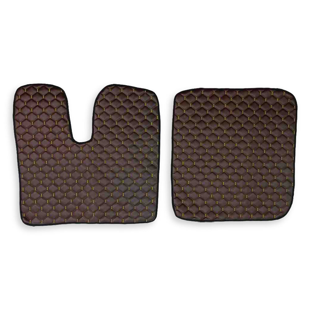 Коврик Экокожа MAN TGA XXL 2000-2011; АКПП,МКПП,  коричневый,