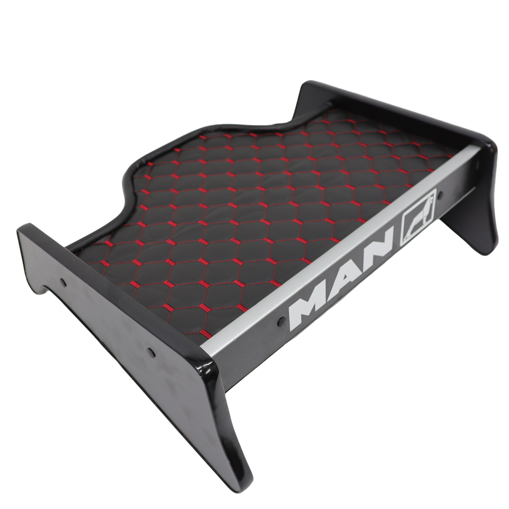 Полка кабины MAN  TGA XL черная\ST- Экокожа стёжка\