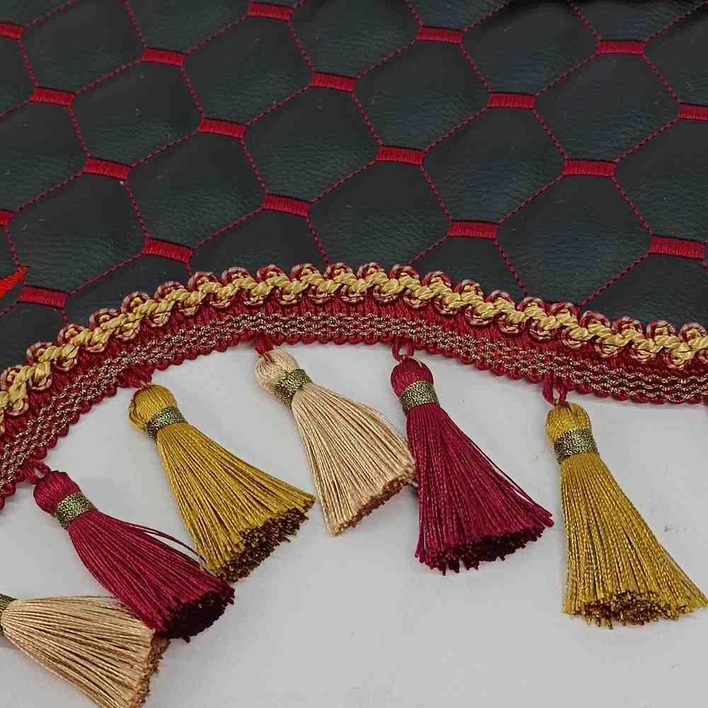 Шторка Екошкіра "Pergam" SCANIA лоб+косинки чорна Шторка Екошкіра "Pergam" SCANIA лоб+косинки чорна