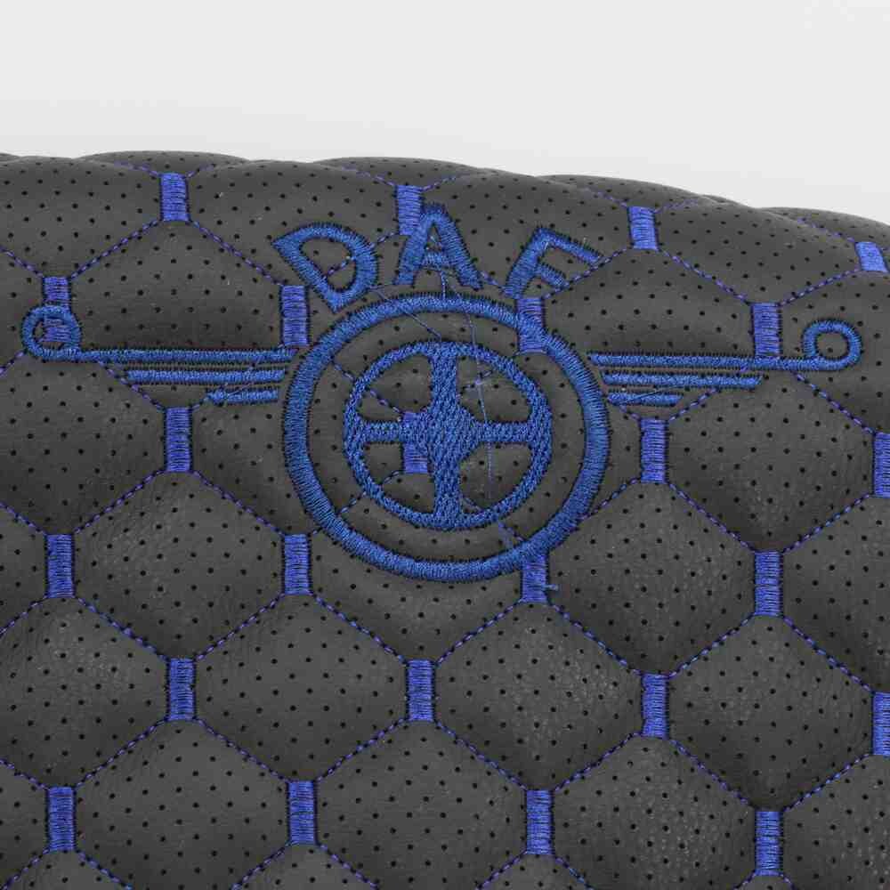 Чохол на сидіння KILIFI DAF XF105 106 XG CF85 LF (2013-2024) чорний з синім, перфорація