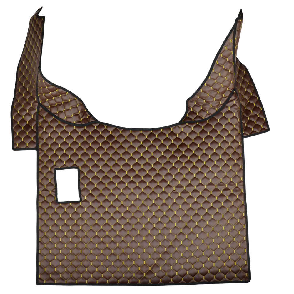 Килимок Екошкіра DAF XF105 2005-2013; МКПП, коричневий,