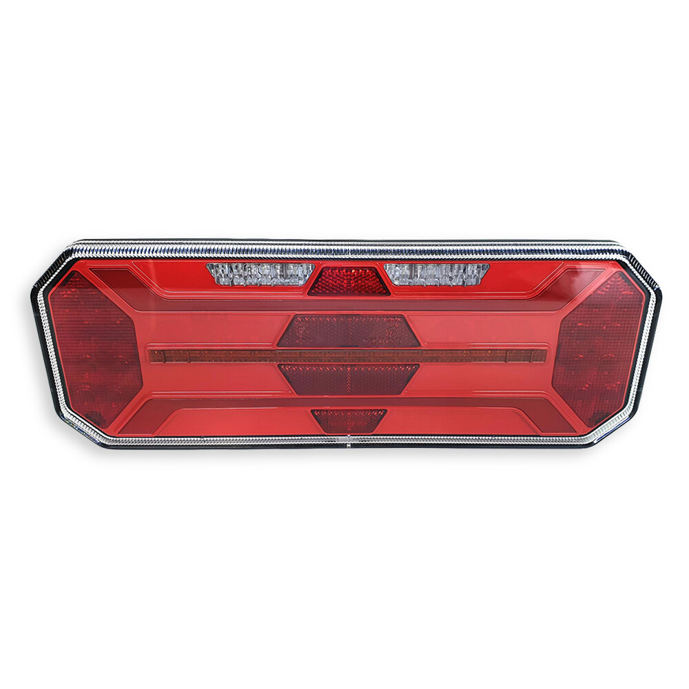 Фонарь задний FERZE 350х131х35 \правый\ бег.указ.поворота , каб. без подсв. ном.