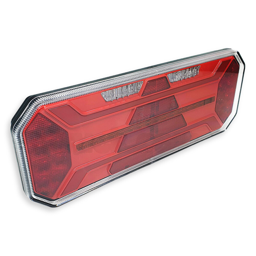 Фонарь задний FERZE 350х131х35 \правый\ бег.указ.поворота , каб. без подсв. ном.