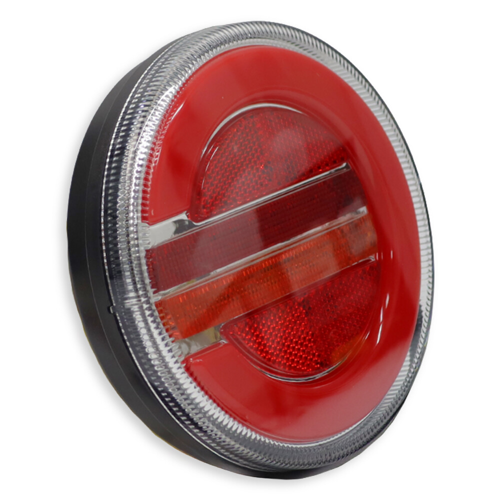 Ліхтар задній діодний FERZE 10-30 ст. 140х38 мм комб.круглий \лів.\