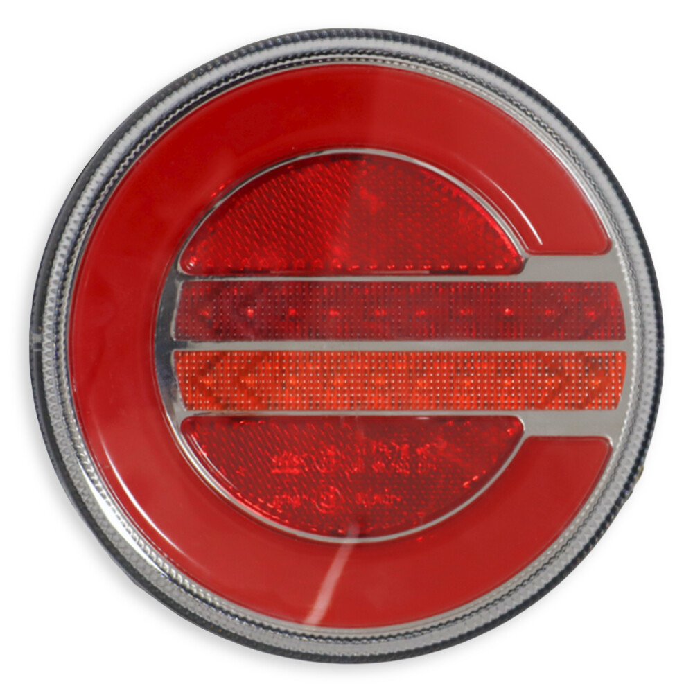 Ліхтар задній діодний FERZE 10-30 ст. 140х38 мм комб.круглий \прав\