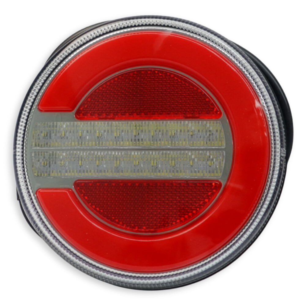 Фонарь задний диодный FERZE 10-30 в. 140х38 мм комб.круглый \прав-лев.\