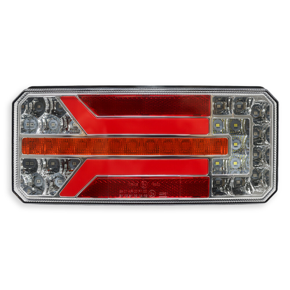 Фонарь задний диодный; динамический поворот (236х104х40 мм)