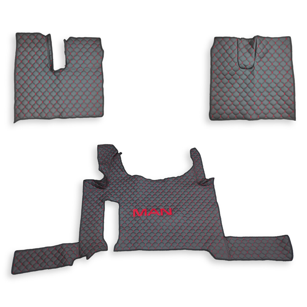 Коврик Экокожа MAN TGX с 2021; 2ящ., АКПП, черный, АСП