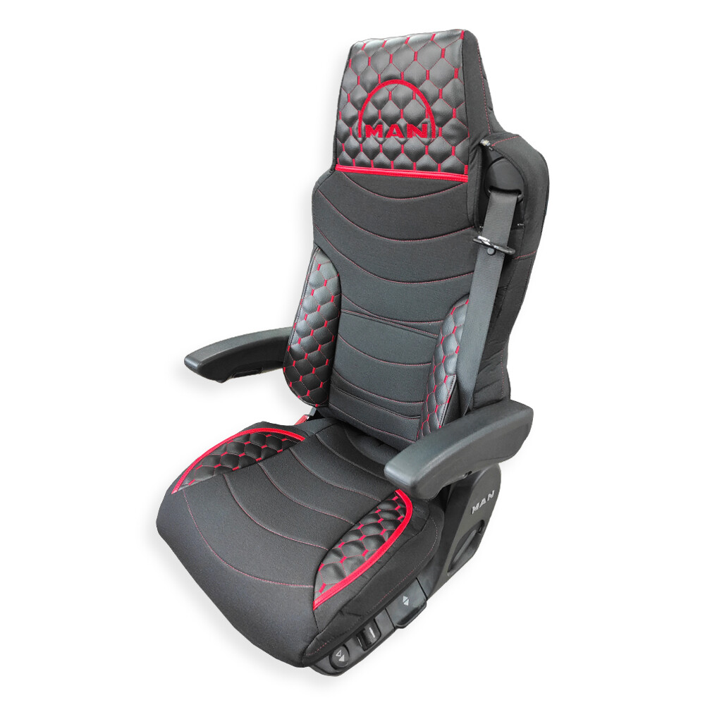 Чехол на сиденья KILIFI MAN TGX,TGA,TGL,TGM,TGS; (2005-2020) 1 ремень водитель черный