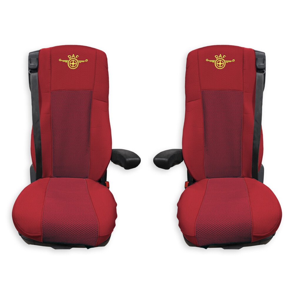 Чохол на сидіння OLD Classic DAF XF105 106 XG CF85 LF (2013-2024) (широка спинка), червоний