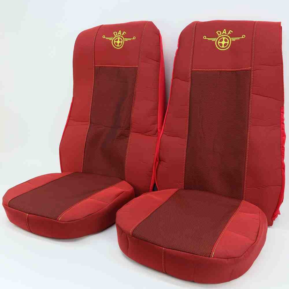Чохол на сидіння OLD Classic DAF XF105 106 XG CF85 LF (2013-2024) (широка спинка), червоний
