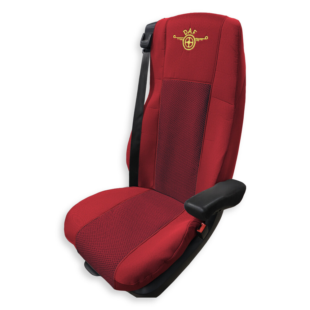 Чохол на сидіння OLD Classic DAF XF105 106 XG CF85 LF (2013-2024) (широка спинка), червоний