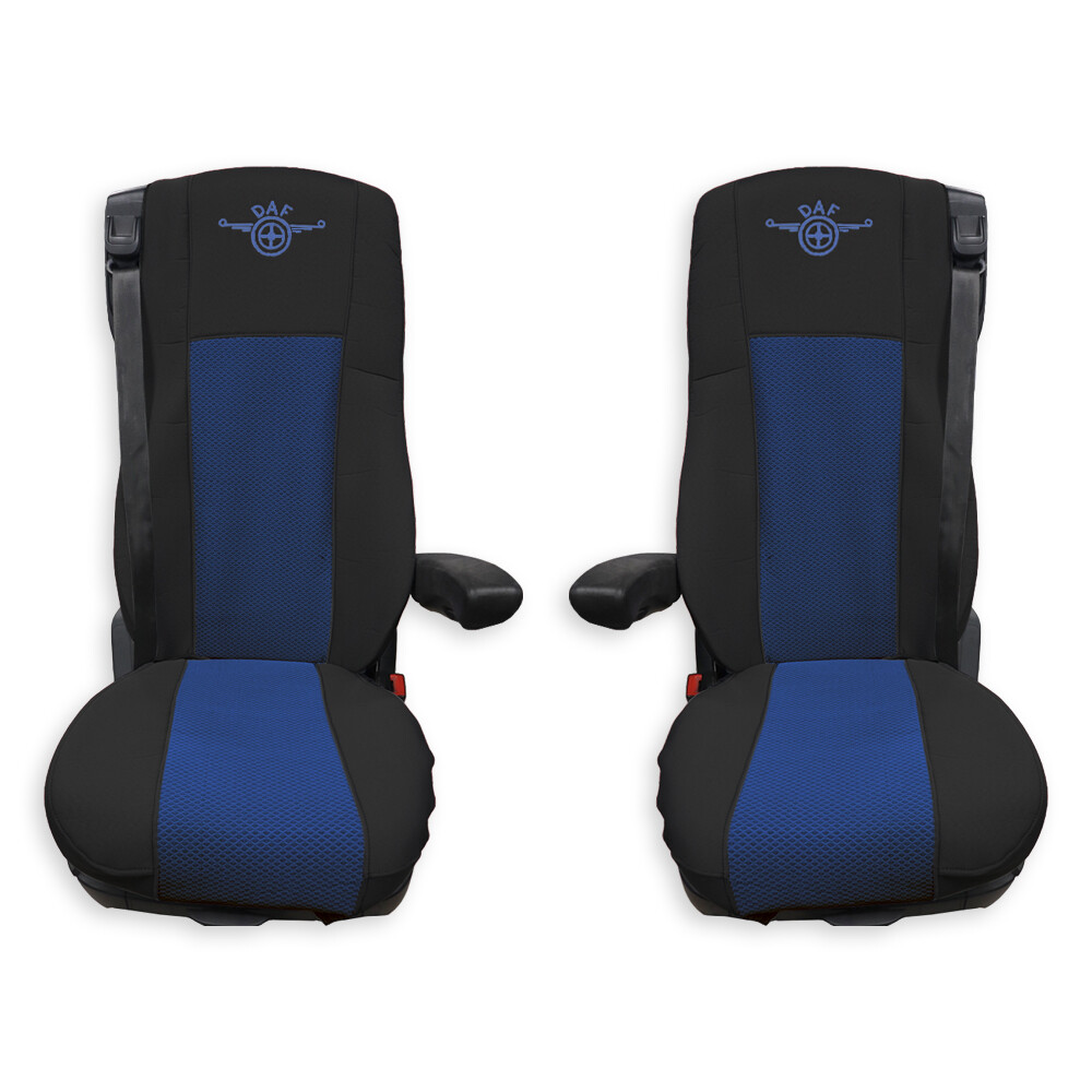 Чохол на сидіння OLD Classic DAF XF105 106 XG CF85 LF (2013-2024) (широка спинка), синій