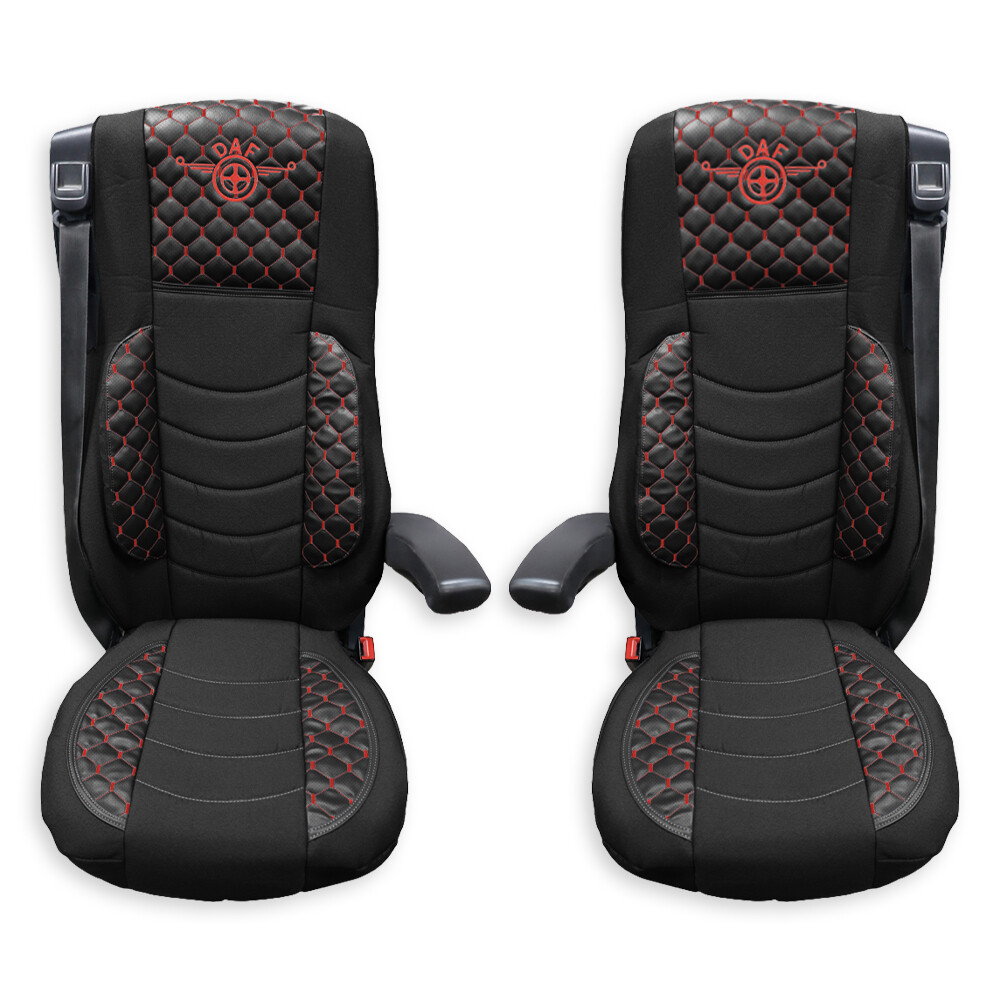 Чехол на сиденья KILIFI DAF XF105 106 XG CF85 LF (2013-2024) черный, перфорация Чехол на сиденья KILIFI DAF XF105 106 XG CF85 LF (2013-2024) черный, перфорация