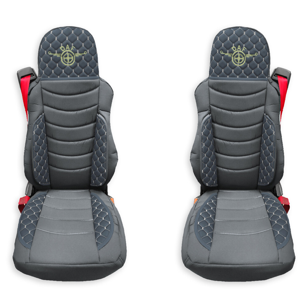 Чохол на сидіння KILIFI DAF XF95 105 CF85 75 65 LF (2002-2012) Сірий Чохол на сидіння KILIFI DAF XF95 105 CF85 75 65 LF (2002-2012) Сірий