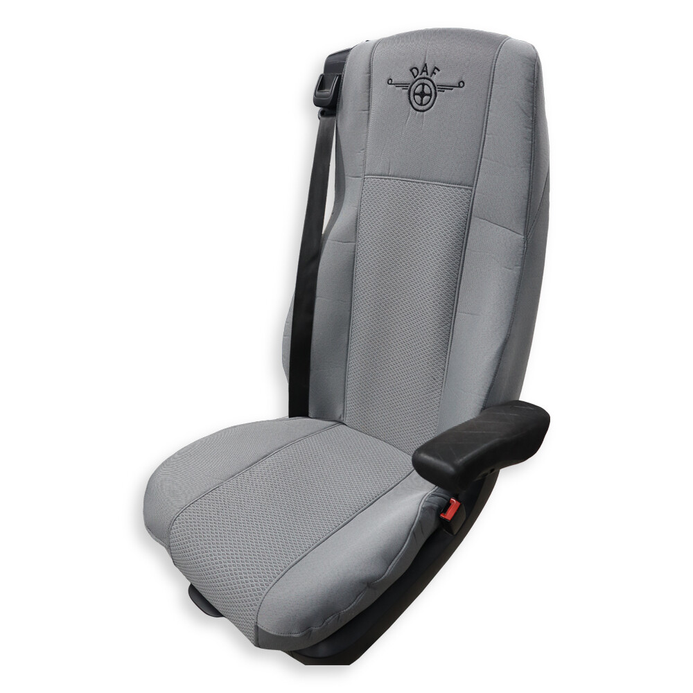 Чехол на сиденья OLD Classic DAF XF105 106 XG CF85 LF (2013-2024)  шир. спинка  серый