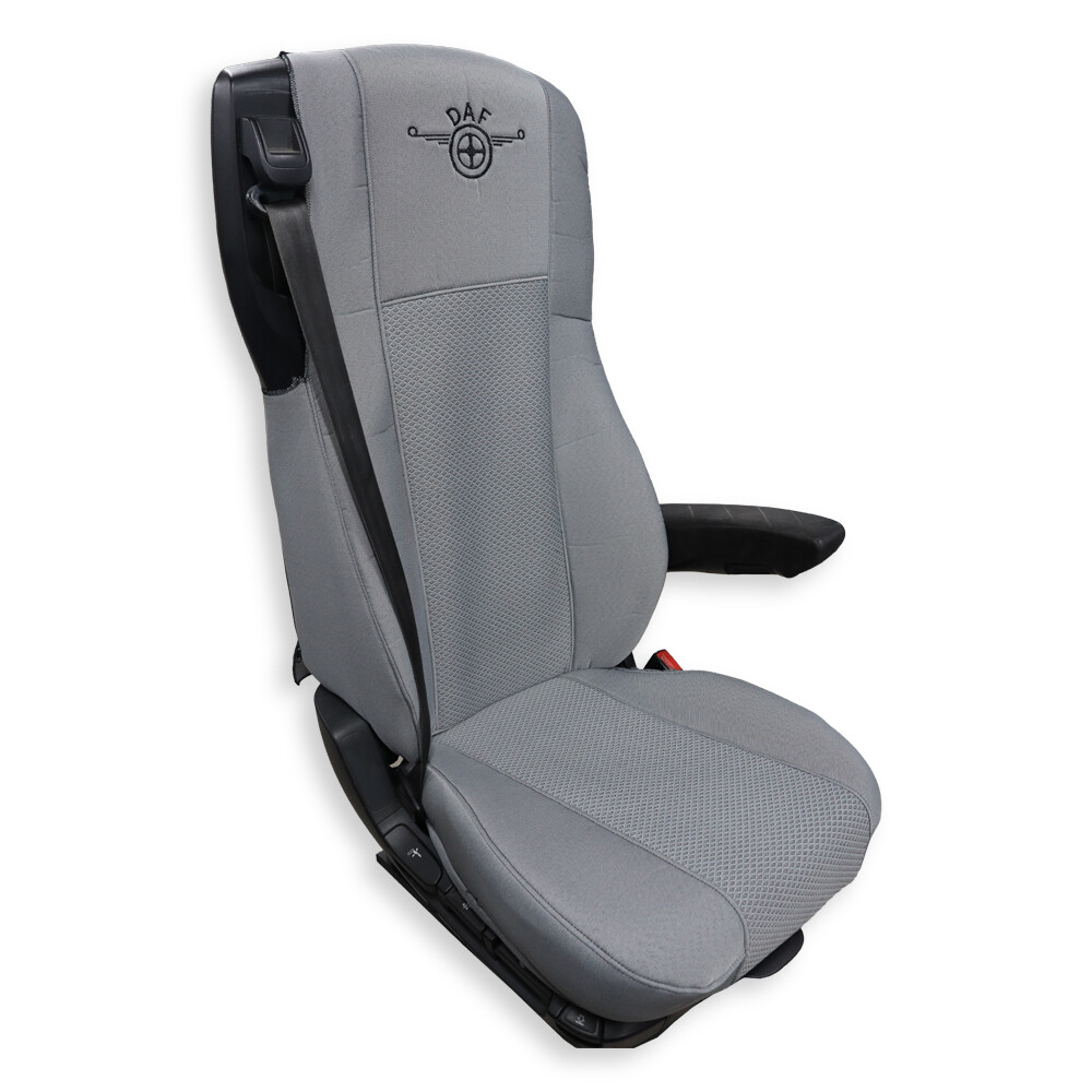 Чехол на сиденья OLD Classic DAF XF105 106 XG CF85 LF (2013-2024)  шир. спинка  серый