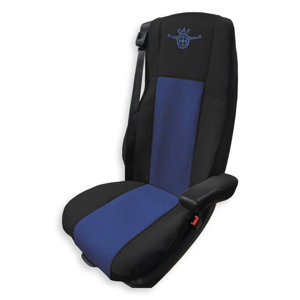 Чохол на сидіння OLD Classic DAF XF105 106 XG CF85 LF (2013-2024) (широка спинка), синій