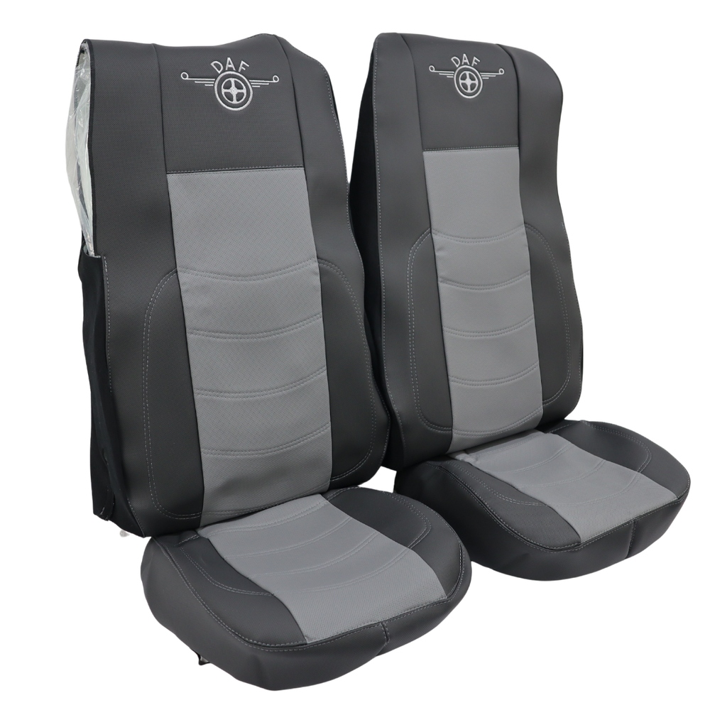 Чехол на сиденья Perfo-ECO DAF XF105 106 XG CF85 LF (2013-2024) черный перф.кожа
