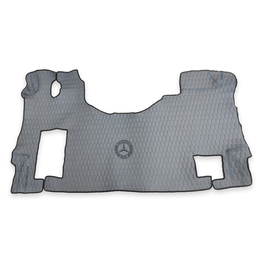 Коврик Экокожа MERCEDES Actros 2003-2012 MP2, MP3;  серый, АСП, перфорация
