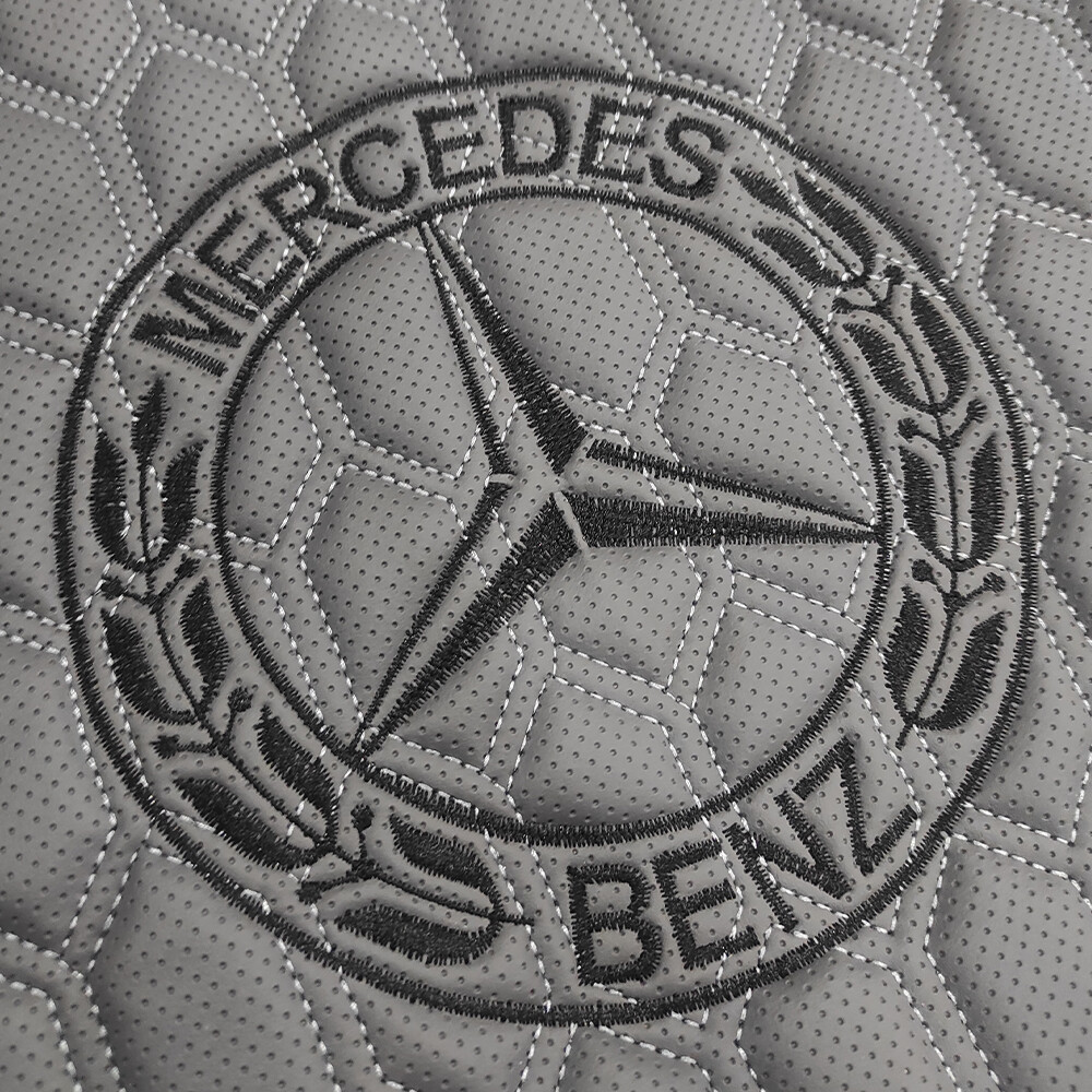 Коврик Экокожа MERCEDES Actros 2003-2012 MP2, MP3;  серый, АСП, перфорация