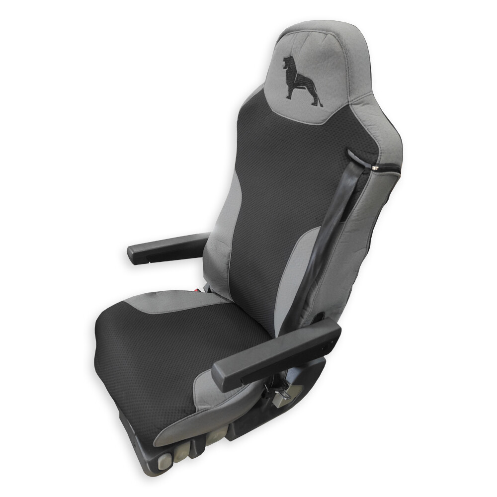 Чохол на сидіння OLD Classic MAN TGX,TGA,TGL,TGM,TGS; (2007-2020) 2 ременя, водій та пасажир (Низький) сірий Чохол на сидіння OLD Classic MAN TGX,TGA,TGL,TGM,TGS; (2007-2020) 2 ременя, водій та пасажир (Низький) сірий