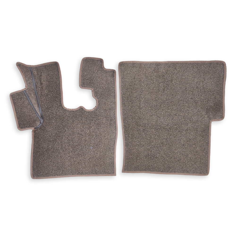 Килимок салону ковролін DAF XF 105 (водій+пасажир) коричневий