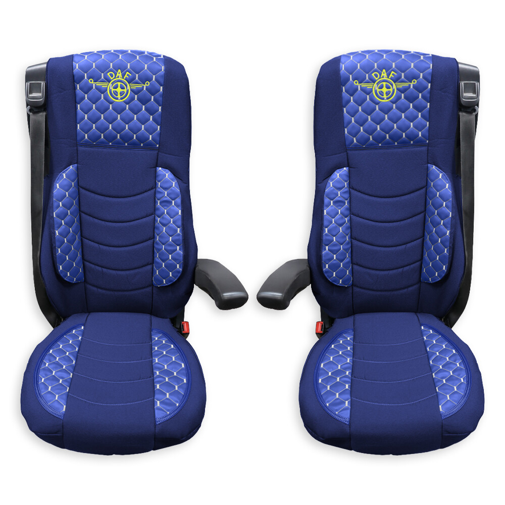 Чехол на сиденья KILIFI DAF XF105 106 XG CF85 LF (2013-2024) синий Чехол на сиденья KILIFI DAF XF105 106 XG CF85 LF (2013-2024) синий