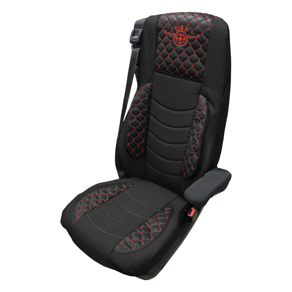 Чехол на сиденья KILIFI DAF XF105 106 XG CF85 LF (2013-2024) черный, перфорация Чехол на сиденья KILIFI DAF XF105 106 XG CF85 LF (2013-2024) черный, перфорация