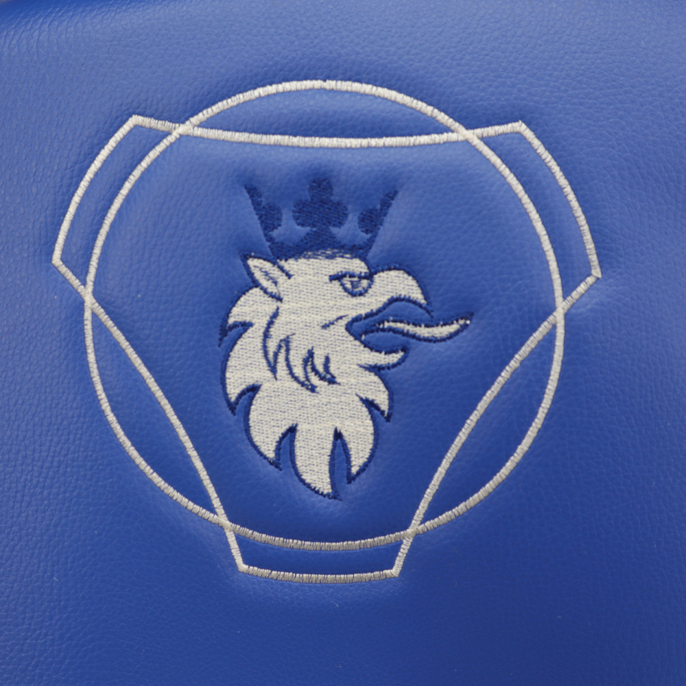 Чохол на сидіння Perfo-ECO SCANIA R,G,P (2004-2017) водій пілот - пас. складне, шкіра синій Чохол на сидіння Perfo-ECO SCANIA R,G,P (2004-2017) водій пілот - пас. складне, шкіра синій