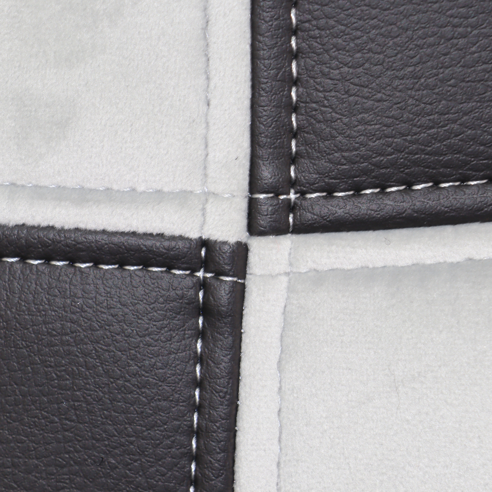 Чохол на сидіння Chess VOLVO FH FM (2014-...) сірий велюр - чорна шкіра