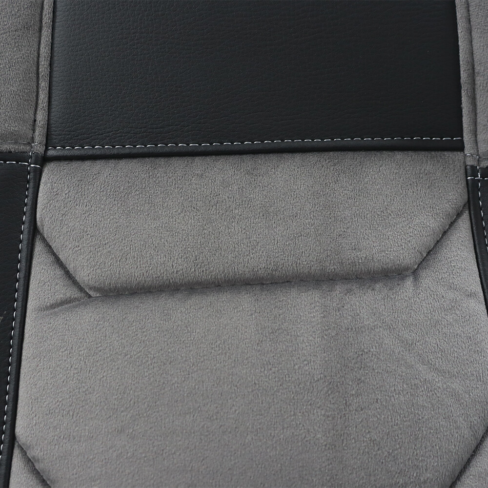 Чохол на сидіння Chess VOLVO FH FM (2014-...) сірий велюр - чорна шкіра