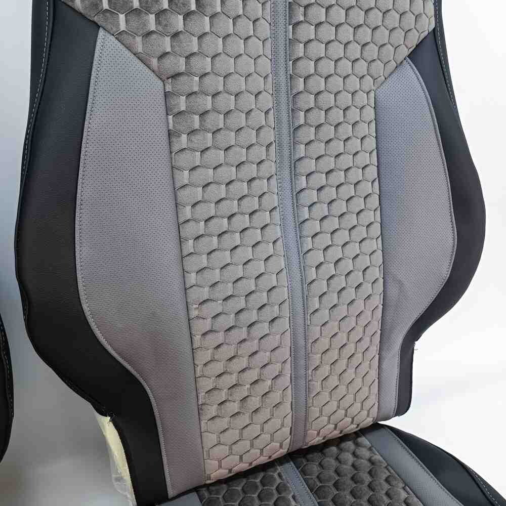 Чехол на сиденья Enterprise SCANIA R,G,P,S (2014-...) водит. монолит - пасс. складное,  серый