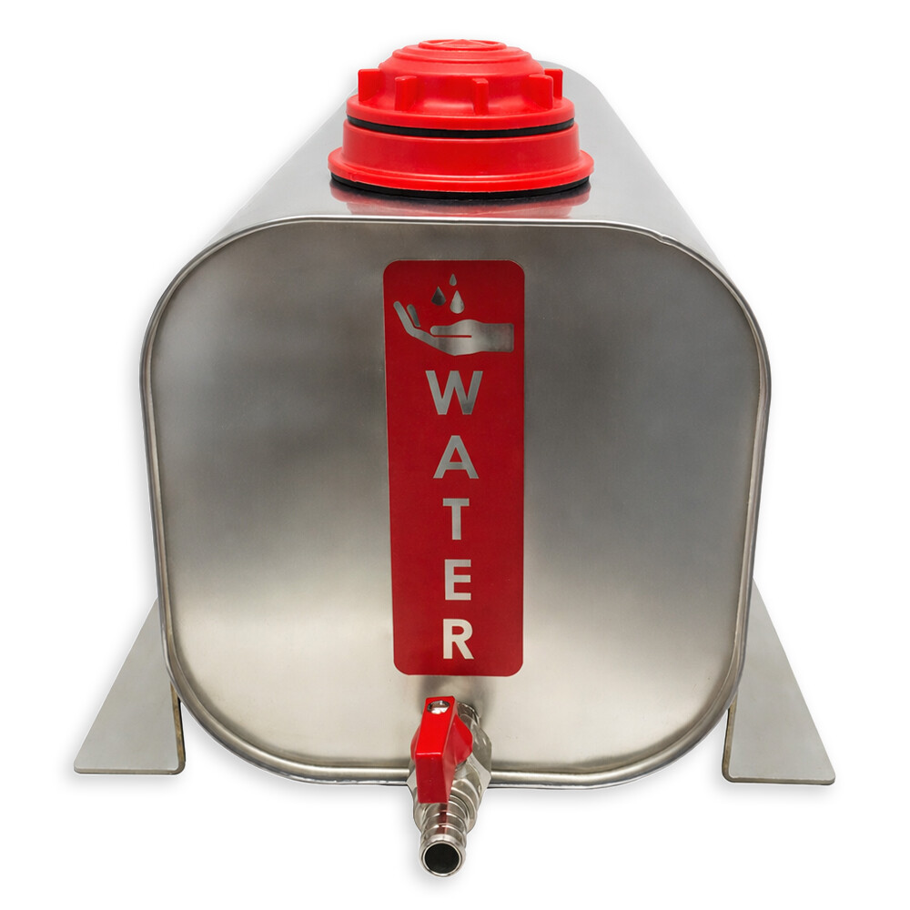 Рукомойник нержавейка 12л с дозатором и боковими опорами 170x180x410mm \Daken\ Рукомойник нержавейка 12л с дозатором и боковими опорами 170x180x410mm \Daken\