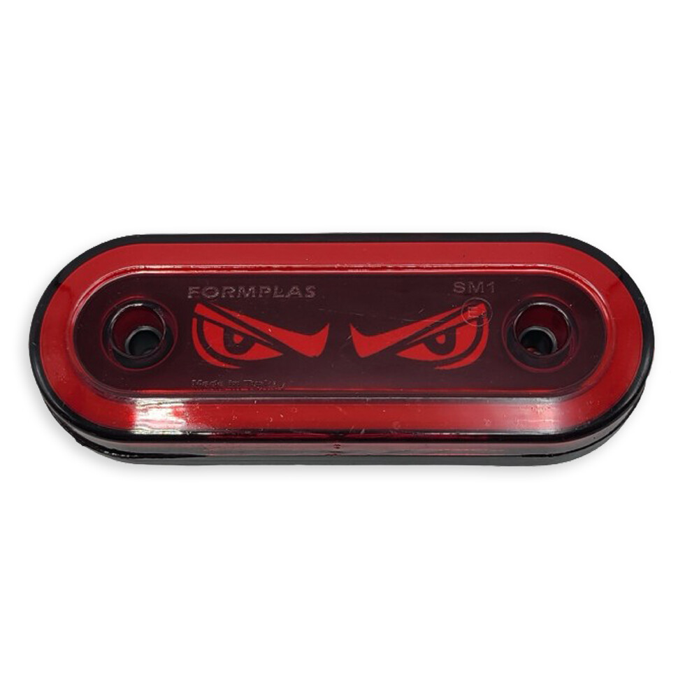 Габаритный фонарик глаза неоновый 12-24 V без крепления красный Габаритный фонарик глаза неоновый 12-24 V без крепления красный