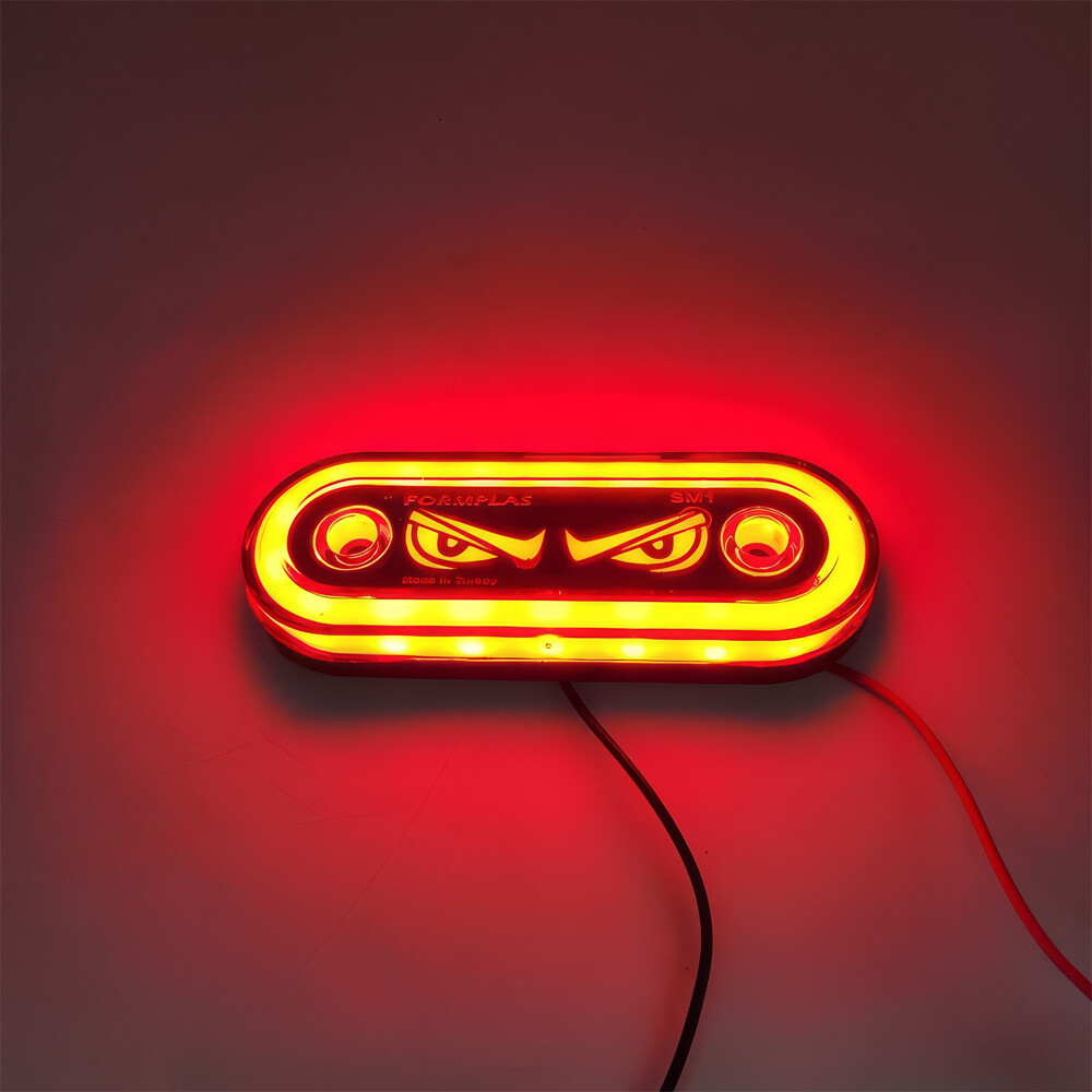 Габаритный фонарик глаза неоновый 12-24 V без крепления красный Габаритный фонарик глаза неоновый 12-24 V без крепления красный