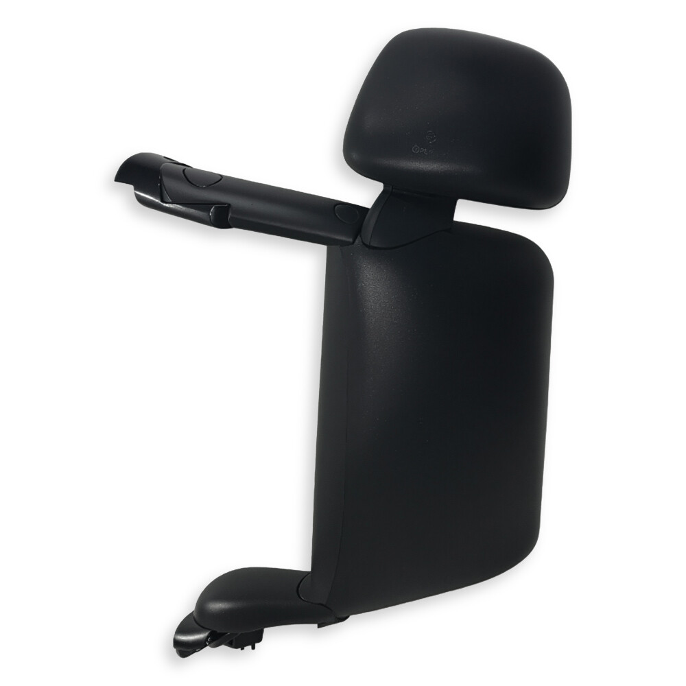 Зеркало основное Scania 4 114, 124 (...-2017) с подогревом и электрорегулировкой в сборе длинный кронштейн; левое (TANGDE)