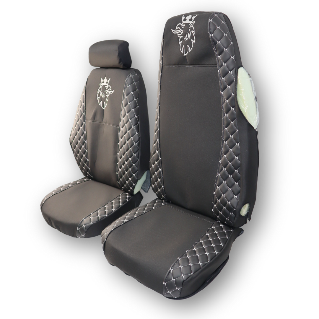 Чохол на сидіння OLD (EКO) SCANIA RGP (2004-2017) водій пілот - пас. складне чорний Чохол на сидіння OLD (EКO) SCANIA RGP (2004-2017) водій пілот - пас. складне чорний