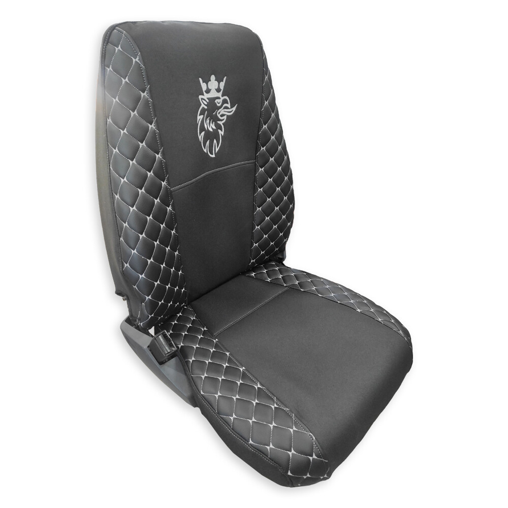 Чохол на сидіння OLD (EКO) SCANIA RGP (2004-2017) водій пілот - пас. складне чорний Чохол на сидіння OLD (EКO) SCANIA RGP (2004-2017) водій пілот - пас. складне чорний