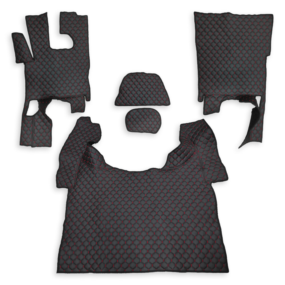 Килимок Екошкіра DAF XF105 2005-2013; АКПП, чорний, АСП Килимок Екошкіра DAF XF105 2005-2013; АКПП, чорний, АСП