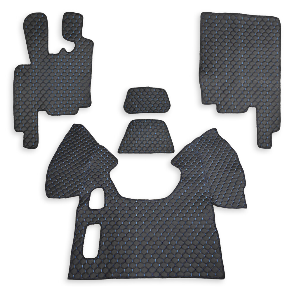 Килимок Екошкіра DAF XF95 1997-2005; АКПП, чорний, АСП