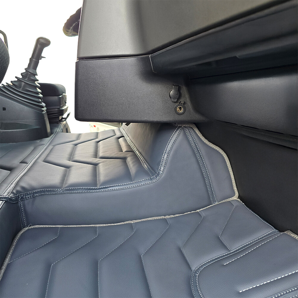 Килимок 3D Екошкіра MAN TGX 2008-2017; 1 ящ., МКПП. сірий, (Подвійний поролон)