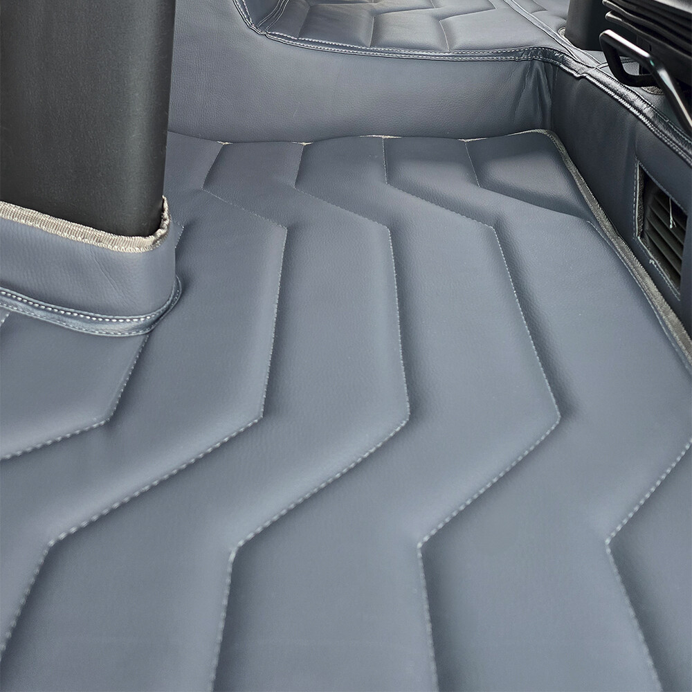 Килимок 3D Екошкіра MAN TGX 2008-2017; 1 ящ., МКПП. сірий, (Подвійний поролон)